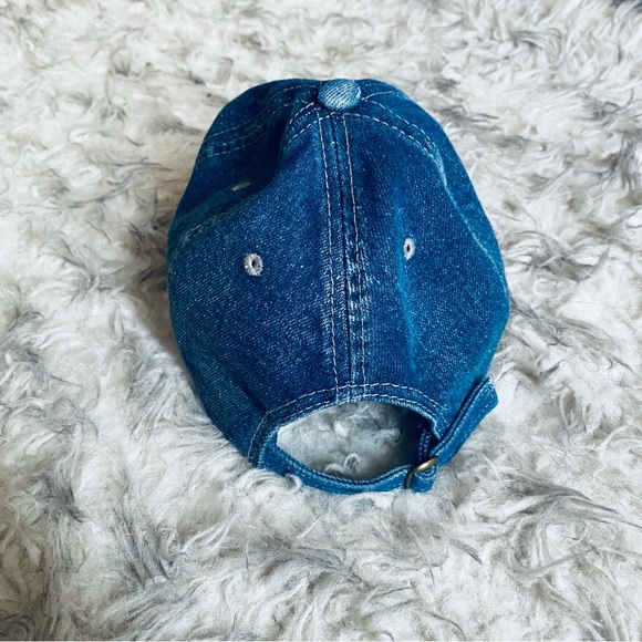 SHEIN Unisex Denim Blue Jean Adjustable Baseball Cap Hat One Size - Picture 6 of 7